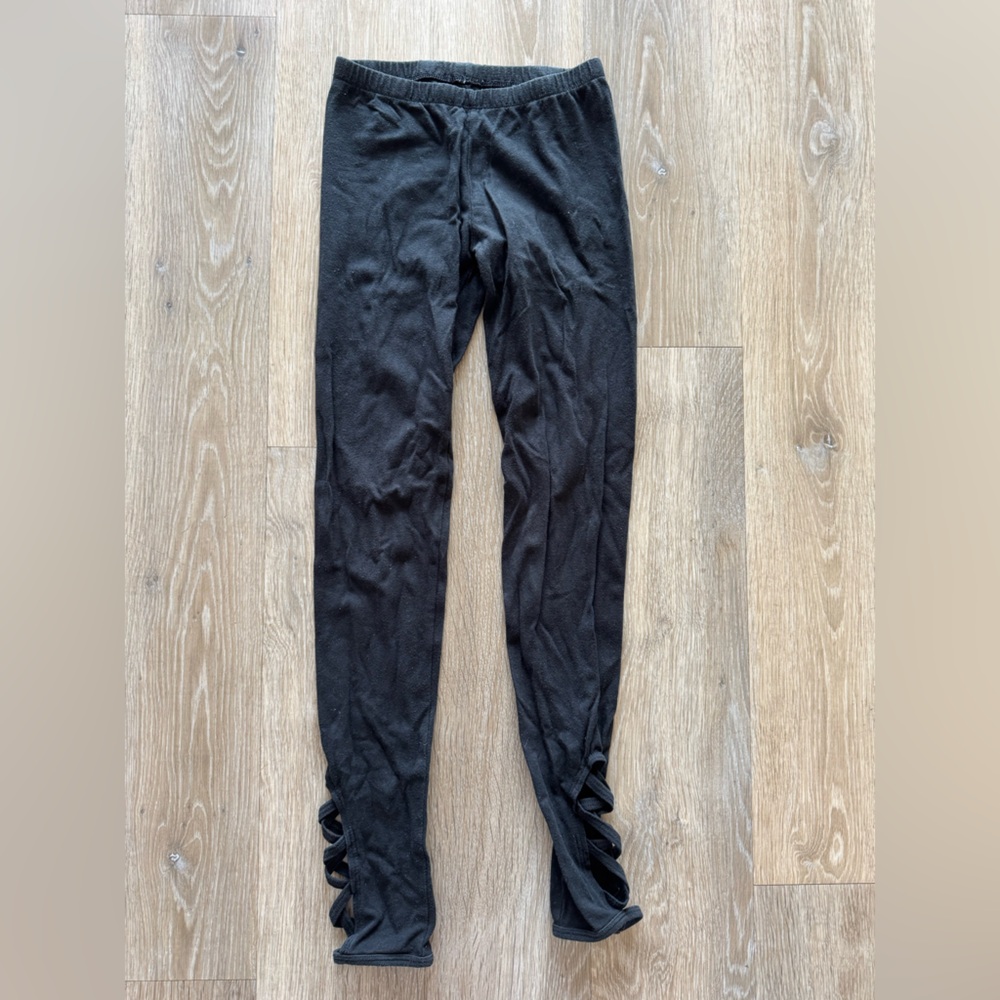 SO Black Leggings with Side Cutouts